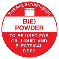 Extinguisher Identification Sign Sticker | Durable Adhesive | Easy Application | 193mm x 193mm | by Fire Factory Australia