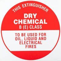 Extinguisher Identification Sign | Durable Weather-Resistant Plastic | Clear Visibility | 193mm x 193mm | by Fire Factory Australia