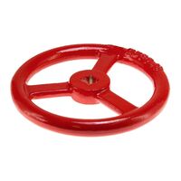 Red Hydrant Hand Wheel | Heavy-Duty Metal | Ergonomic Design | High Visibility | by Fire Factory Australia