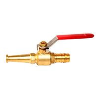 Hose Reel Nozzle | Lever Brass 19mm | Durable Construction | Easy Operation | by Fire Factory Australia