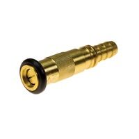 Brass Hose Reel Twist Nozzle Jet Spray | Durable Brass & Rubber Bumper | 19mm Tail | by Fire Factory Australia