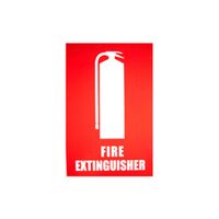 Fire Extinguisher Location Sign (Small) | UV Resistant Plastic | Clear Visibility | Indoor & Outdoor Use | by Fire Factory Australia