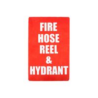 Fire Hose Reel & Hydrant Location Sign | Durable Weather-Resistant Plastic | Compact Size for Versatile Placement | by Fire Factory Australia