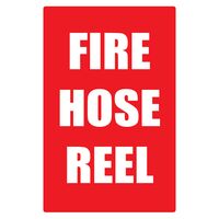Fire Hose Reel Sign | Large Clear Lettering | Durable Weather-Resistant | 300mm x 450mm | by Fire Factory Australia