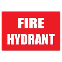 Fire Hydrant Location Metal Sign | Durable Construction | Clear Visibility | 215mm x 310mm | by Fire Factory Australia