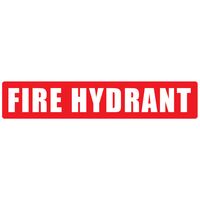 Fire Hydrant Red Strip (Small) | High Visibility | Durable Weather-Resistant Plastic | Compact Size | by Fire Factory Australia