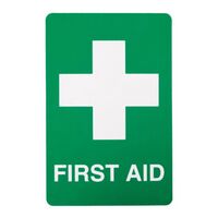 First Aid Location Sign | Self-Adhesive Vinyl | Clear Visibility | 150mm x 225mm | by Fire Factory Australia