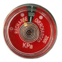 Pressure Gauge 1000KPA | 37mm Diameter Face | 1/8" NPT Connection | by Fire Factory Australia