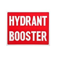 Hydrant Booster Sign (Large) | High Visibility | Durable Weather-Resistant Plastic | Fire Safety Signage | by Fire Factory Australia