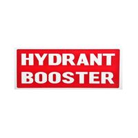 Hydrant Booster Sign (Small) | Durable Weather-Resistant Material | High Visibility Red & White | by Fire Factory Australia