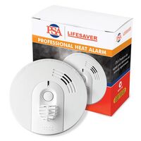 PSA Heat Alarm 240v | 9v Battery Backup | Ceiling Mount | Reliable Heat Detection | by Fire Factory Australia