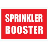 Sprinkler Booster with Sticker | Boosts Water Pressure | Clear Identification | by Fire Factory Australia