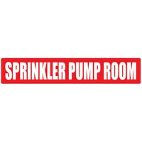 Sprinkler Pump Room Red Strip | High Visibility | Durable Plastic | Fire Safety Signage | by Fire Factory Australia