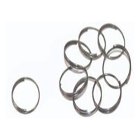 Metal Split Ring for Maintenance Service Tags | Durable Metal | Easy Open & Close | Pack of 100 | by Fire Factory Australia