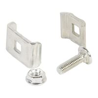 Cablofil Pre-Galvanised Large Clamp Plate, Small Clamp Plate, Coach Bolt M6 x 20mm and Nut Fixing Kit