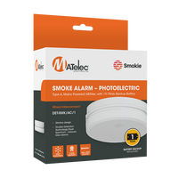 Type A Wired Interconnect Photoelectric Smoke Detectors - 240V