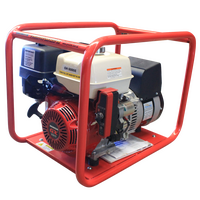 Honda GX390E Portable Petrol Generator | 6 kW Power Output | Key & Pull Start | by Genelite
