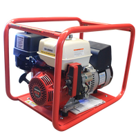 Honda GX390E Portable Petrol Generator | Key & Pull Start | Heavy-Duty Frame & Low Distortion Alternator | by Genelite
