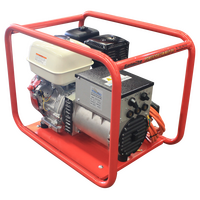 Honda GX390 Pull Start Welder | Weather Protected Outlets | Extra Large Roll Frame | by Genelite