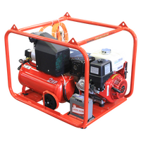 Honda GX390E Welder | Key & Pull Start | Low Oil Protection | Heavy-Duty Anti-Vibration Mounts | by Genelite