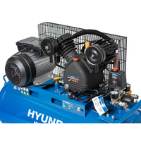 3HP Piston Compressor | 100L Capacity | 11.1 CFM Air Displacement | Belt-Drive Design | by Genelite