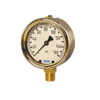 Allen-Bradley 4" Dial Pressure Gauge with Lower Connection Mount