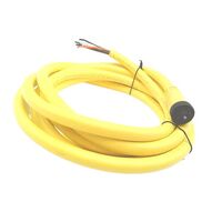 Allen-Bradley 889NF5AFC12F Mini Cable Female Straight 5-Pin PVC Yellow 16AWG 12FT
