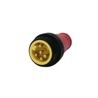 Allen-Bradley 889AM65SP61 5 Pin Shorting Plug with Red Overmold