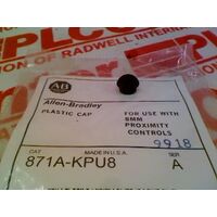 Allen-Bradley 871AKPU8 End Cap Accessory Plastic Black 8mm Dia