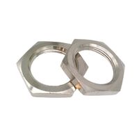 Allen-Bradley 871CN3 Nickel-Plated Brass Mounting Nuts 18mm Diameter