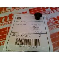 Allen-Bradley 12mm Unshielded Plastic End Cap Accessory