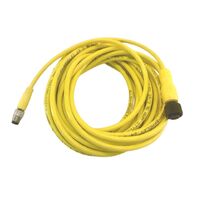 Allen-Bradley QD Patch Cord 5m Yellow 4 Pin Female to 3 Pin Male