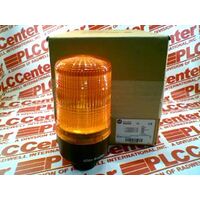 Allen-Bradley 855BSN24FH5 Round Amber Flashing Halogen Beacon