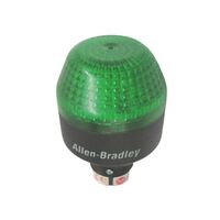 Allen-Bradley 855PBB10ME322 Illuminated Panel Mount Beacon Green 120 VAC