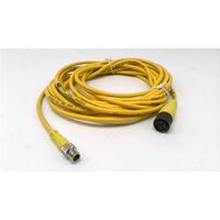 Allen-Bradley QD Patch Cord 5m Yellow 4 Pin Female to 3 Pin Male
