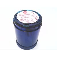 Allen-Bradley 855E10BR6 Control Tower Stack Light Strobe Module Blue Lens
