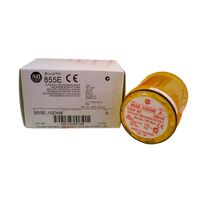 Allen-Bradley 855E10DN8 Control Tower Stack Light 50mm Yellow Steady Incandescent