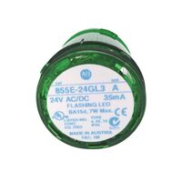Allen-Bradley 855E24GL3 Control Tower Stack Light 50mm Green Flashing LED