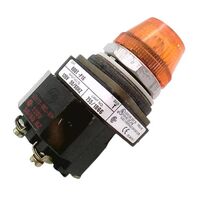 Allen-Bradley 800TP16A Amber Pilot Light 30.5mm Metal Type 4/13