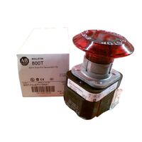 Allen-Bradley 800TFXJEPH16RA1 Red Jumbo Mushroom Pushbutton with Illuminator