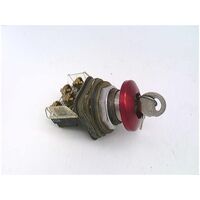 Allen-Bradley 800TE2433M6A Cylinder Lock Push Button 30mm Mushroom Red