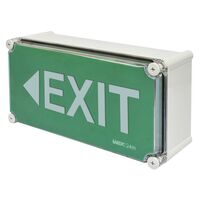 DIFFUSER WP EXIT WALL LEFT ARROW (Diffuser to suit MLEDLPWP Exit - Wall (Left Arrow))