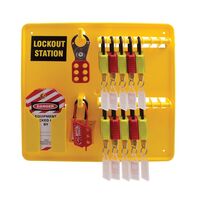 LOCKOUT 10 STN 10LOCKS 4HASP 10TAGS KIT (Lockout 10 Stn 10Locks 4Hasp 10Tags Kit)
