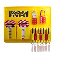 LOCKOUT 5 STN 5LOCKS 3HASP 10TAGS KIT (Lockout 5 Stn 5Locks 3Hasp 10Tags Kit)