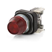 Allen-Bradley 800TQ20R Red Pilot Light 30.5mm Metal Type 4/13