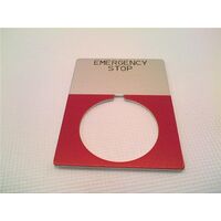 Allen-Bradley 800TX648J Jumbo Legend Plate for Emergency Stop