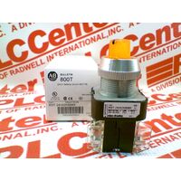 Allen-Bradley 800T 2 Position Maintained Selector Switch Amber