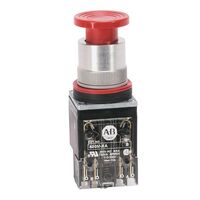 Allen-Bradley 800MRD6AK Red Mushroom Head Momentary Push Button