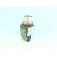 Allen-Bradley 800MRA6 Red Flush Head Momentary Pushbutton
