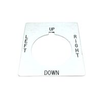 Allen-Bradley 800TX619E Legend Plate for 4-Way Toggle or Cluster Pilot Light